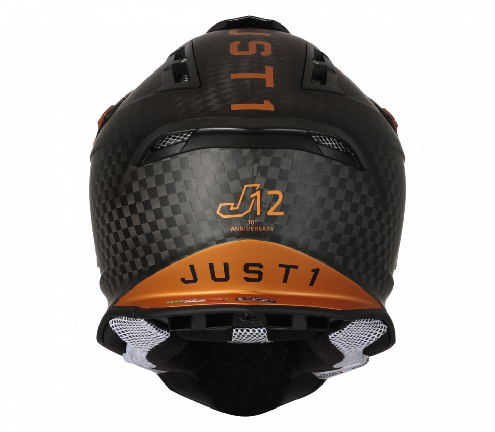 Мотошолом Just1 J12 Pro 10th Bronze White/Black Carbon
