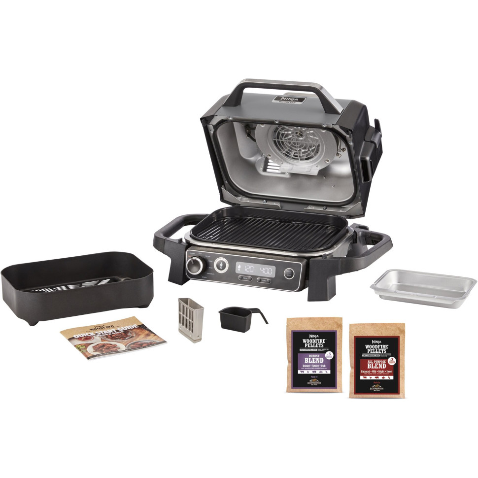 Электрический гриль-барбекю и коптильня Ninja Woodfire (OG701EU)