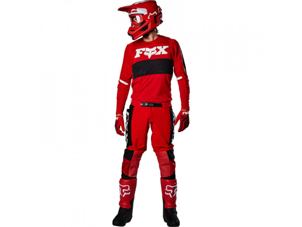 Мотошлем Fox V1 Werd Helmet Flame Red