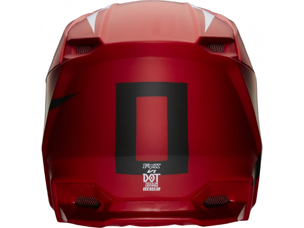 Мотошлем Fox V1 Werd Helmet Flame Red