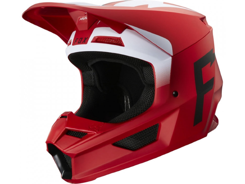 Мотошлем Fox V1 Werd Helmet Flame Red