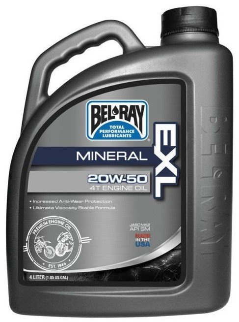 Моторне масло Bel-Ray EXL Mineral 4T Engine Oil 20W-50 4л
