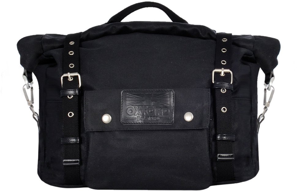Мотосумка рулонная боковая Oxford Heritage Roll Bag Black 30L (OL572)