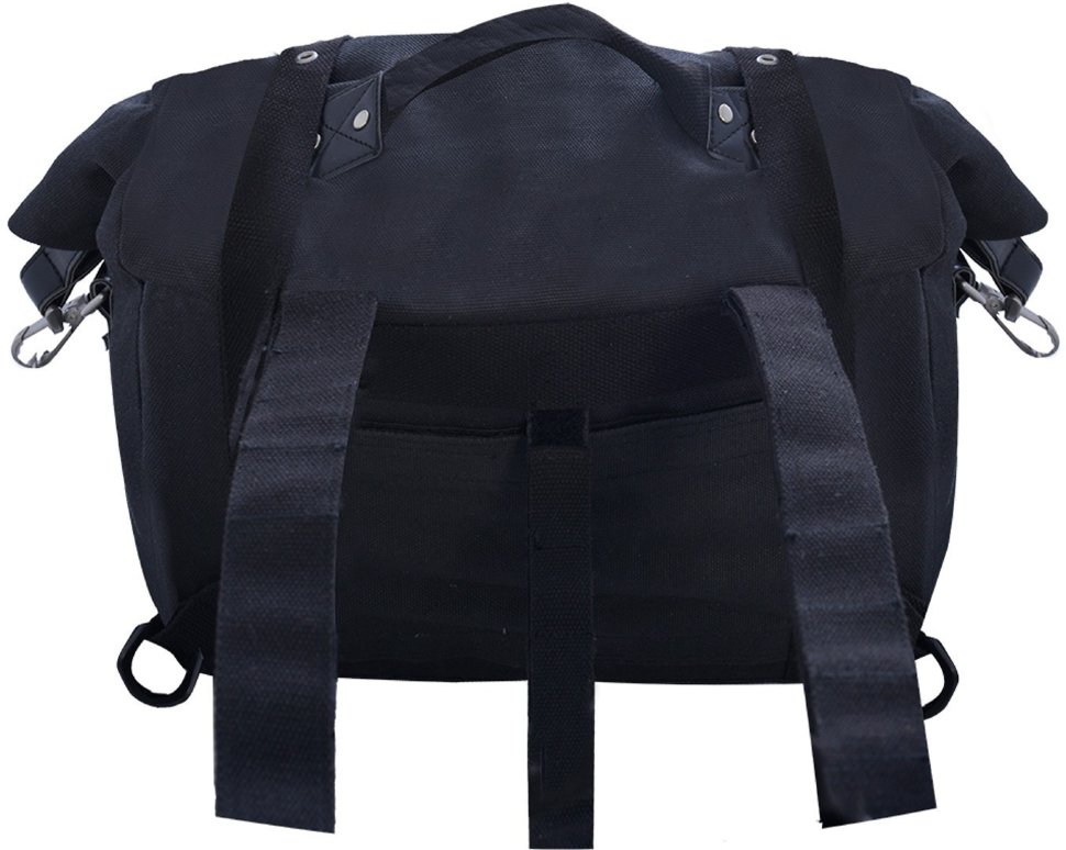 Мотосумка рулонная боковая Oxford Heritage Roll Bag Black 30L (OL572)