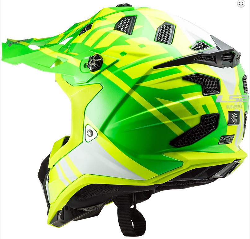Мотошлем LS2 MX700 Subverter Gammax Gloss H-V Yellow/Green