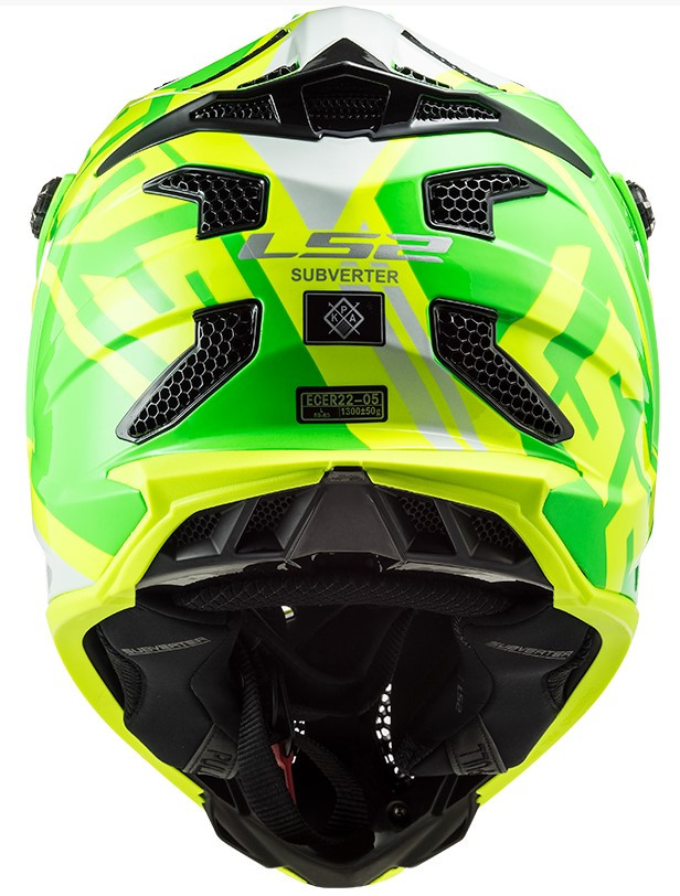 Мотошлем LS2 MX700 Subverter Gammax Gloss H-V Yellow/Green