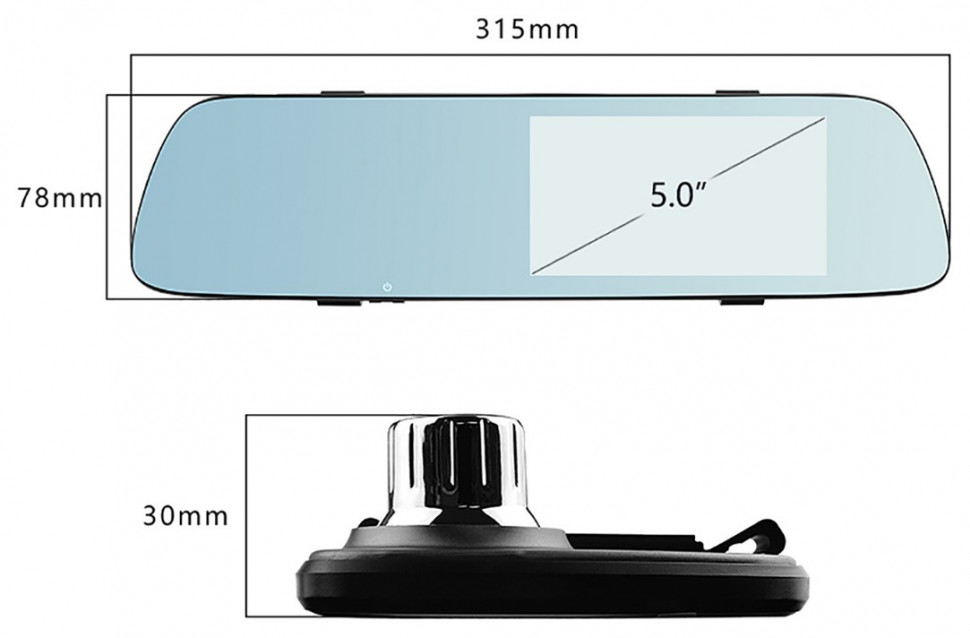 Видеорегистратор-зеркало Aspiring Maxi 1 Speedcam, WIFI, GPS, ADAS (MS885440)