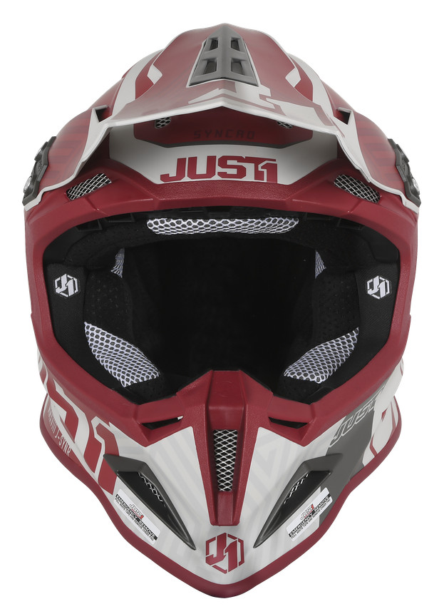 Мотошолом Just1 J12 Syncro Grey/Dk Grey/Bordeaux