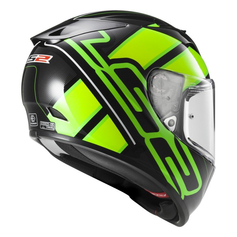 Мотошлем LS2 FF323 Arrow R Evo Ion Black Fluo Green