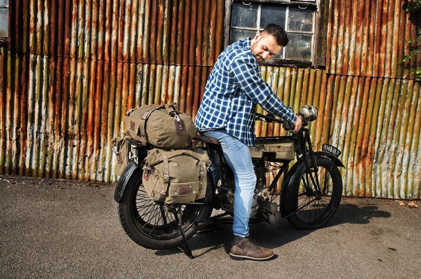 Мотосумки рулонний на хвіст Oxford Heritage Roll Bag Khaki 30L (OL577)