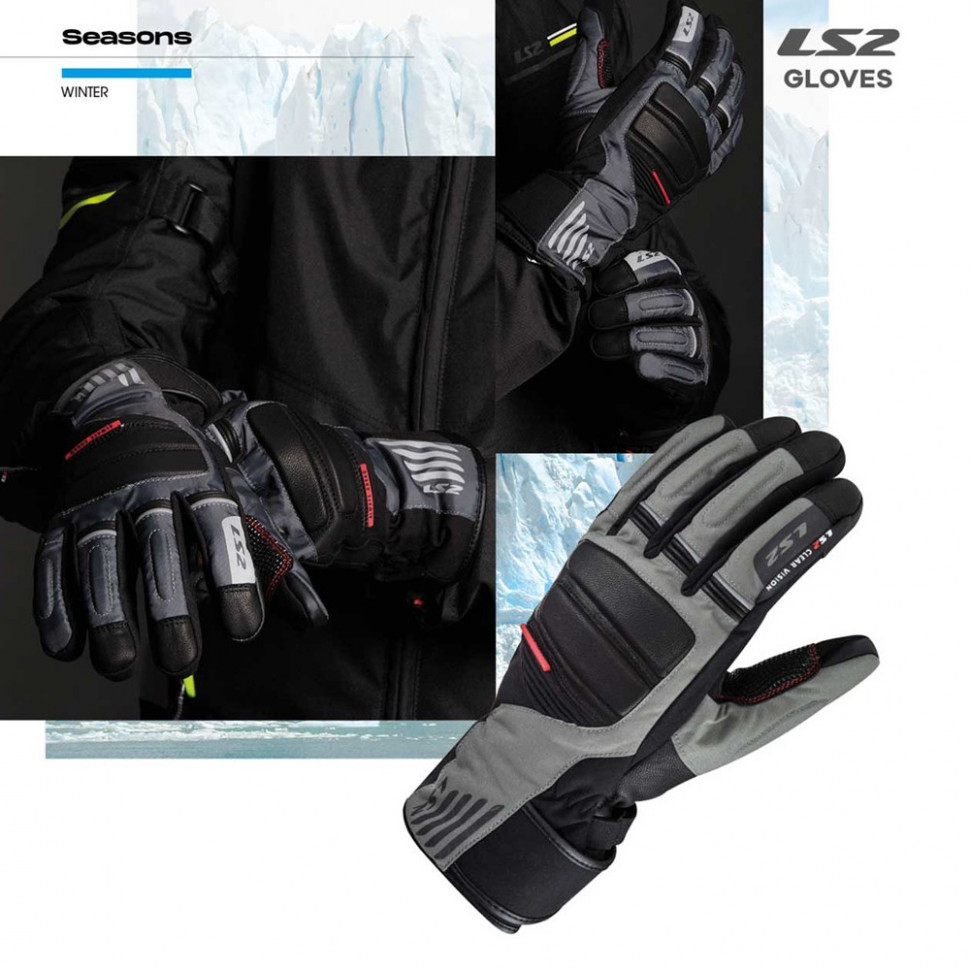 Моторукавиці чоловічі LS2 Frost Man Gloves Black/Grey