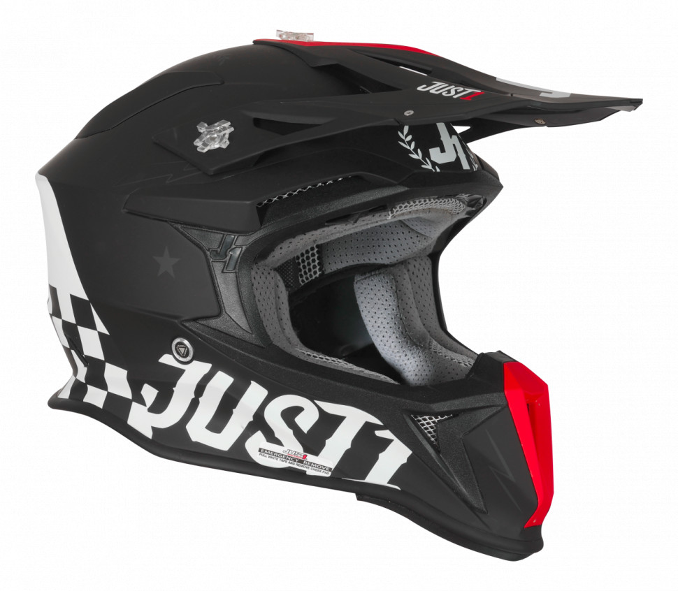 Мотошолом Just1 J18 Old School Black