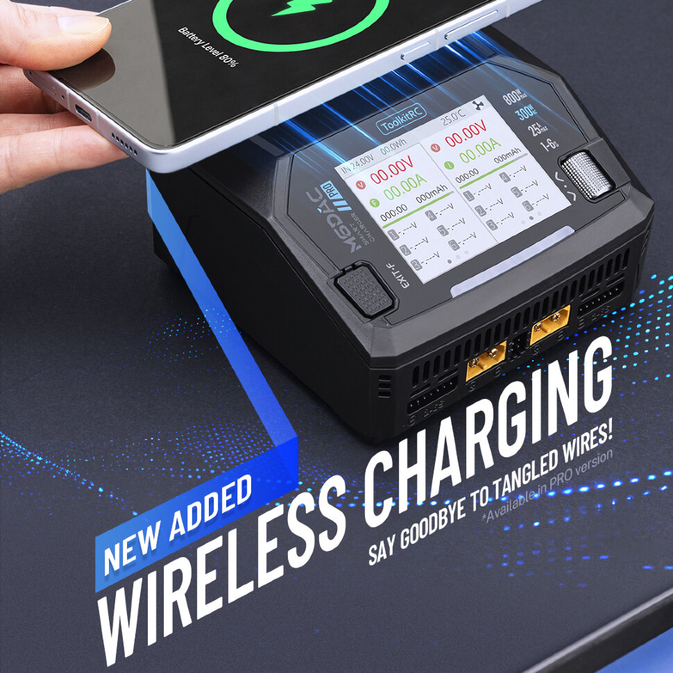 Зарядний пристрій ToolkitRC M6DAC V2 (AC 220 Вт / 2* DC 400 Вт)