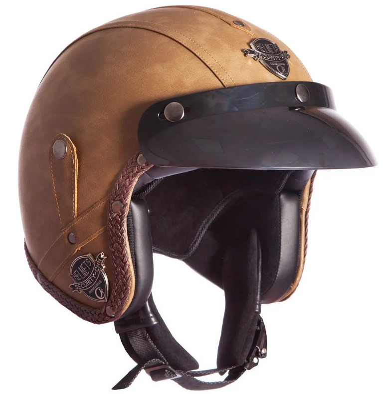 Мотошлем для чоппера Vintage Brown (VIKN-2)