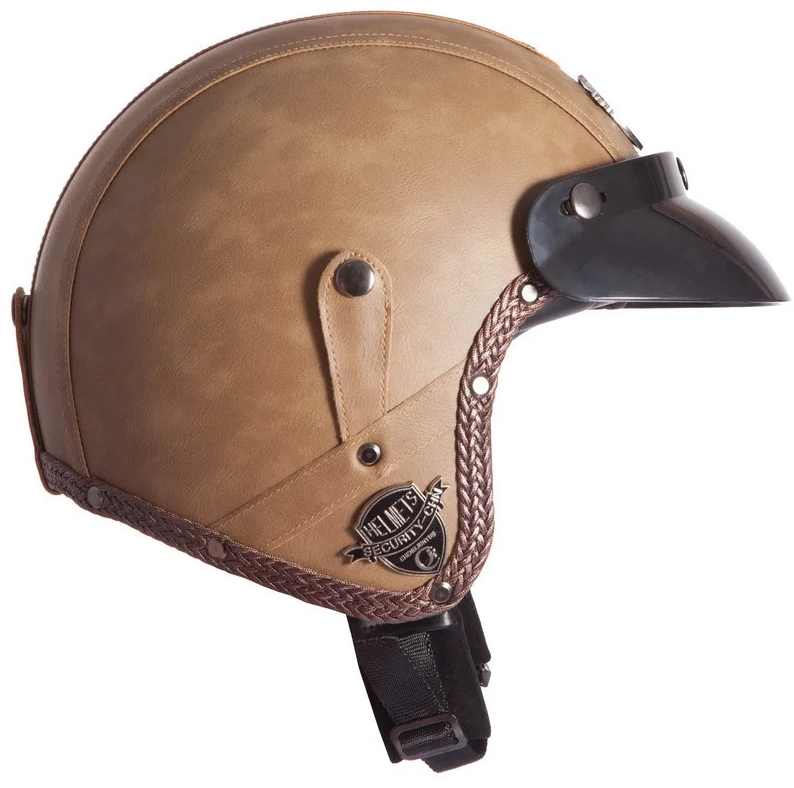 Мотошлем для чоппера Vintage Brown (VIKN-2)