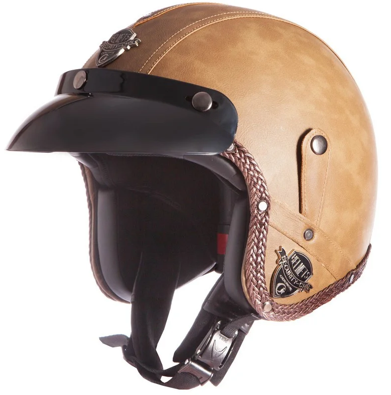 Мотошлем для чоппера Vintage Brown (VIKN-2)