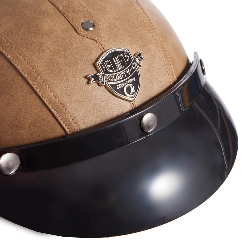 Мотошлем для чоппера Vintage Brown (VIKN-2)