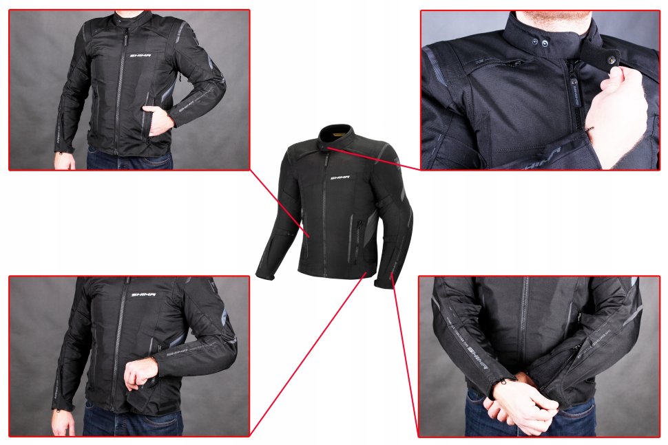 Мотокуртка Shima Rush Black