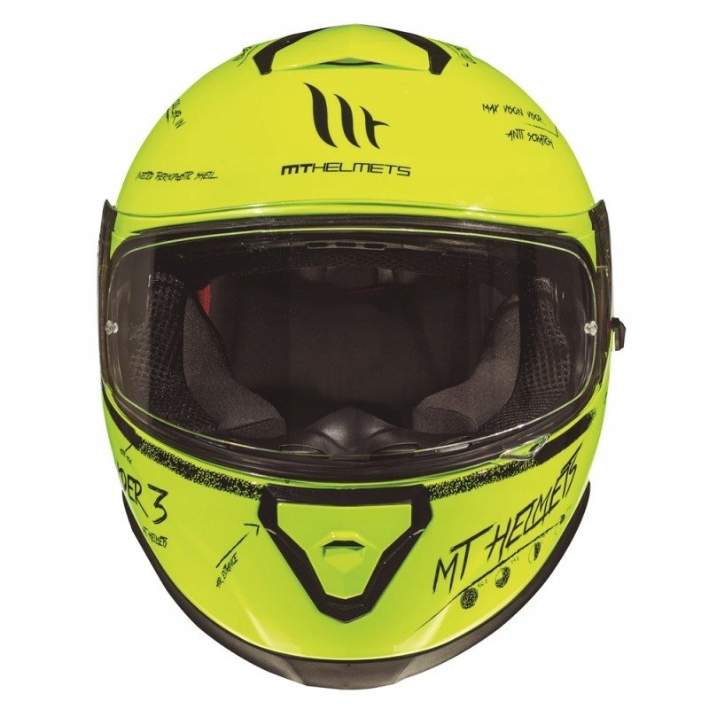 Мотошлем MT Helmets Thunder 3 SV Board Yellow