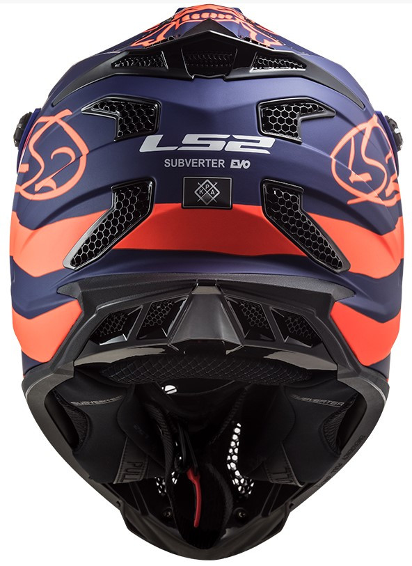 Мотошлем LS2 MX700 Subverter Cargo Matt Blue/Fluo Orange