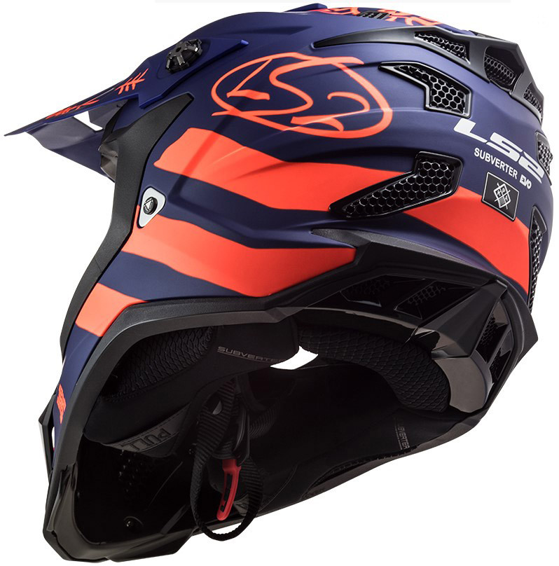 Мотошлем LS2 MX700 Subverter Cargo Matt Blue/Fluo Orange