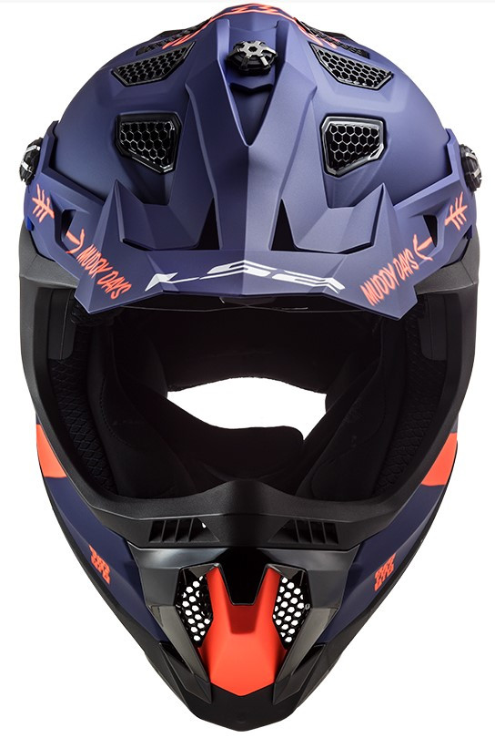 Мотошлем LS2 MX700 Subverter Cargo Matt Blue/Fluo Orange