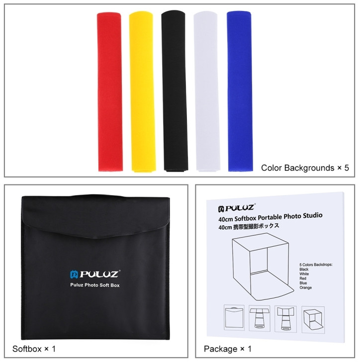 Фотобокс без подсветки Puluz PU5140 40x40x40 см.
