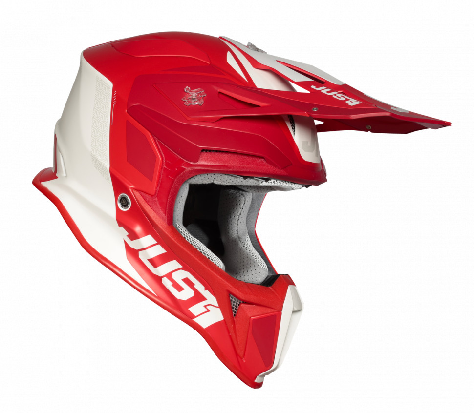 Мотошолом Just1 J18 Pulsar Red/White Matt