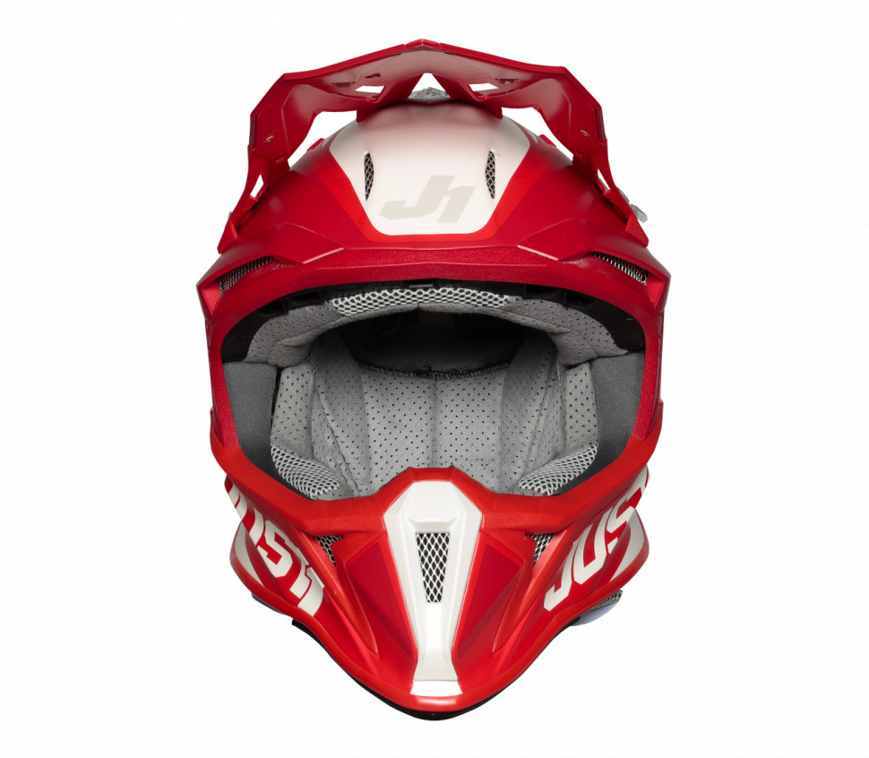 Мотошолом Just1 J18 Pulsar Red/White Matt
