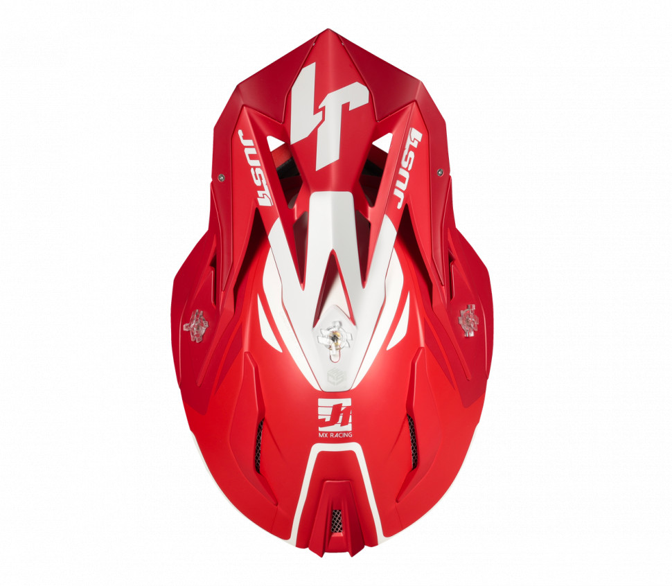 Мотошолом Just1 J18 Pulsar Red/White Matt