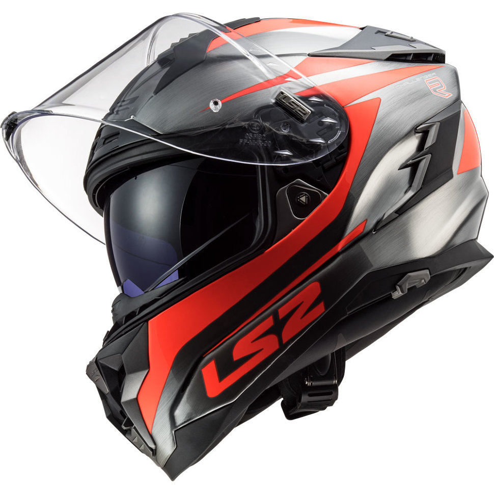 Мотошлем LS2 FF327 Challenger Cannon Jeans Fluo Orange