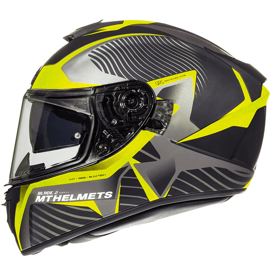 Мотошлем MT Helmets Blade 2 SV Blaster Matt Fluor Yellow