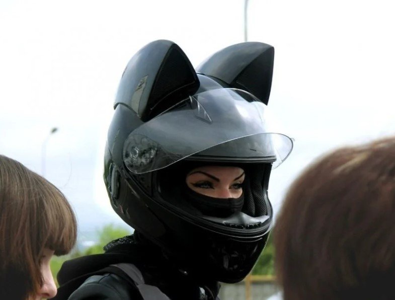 Мотошлем Nitrinos Neko Black