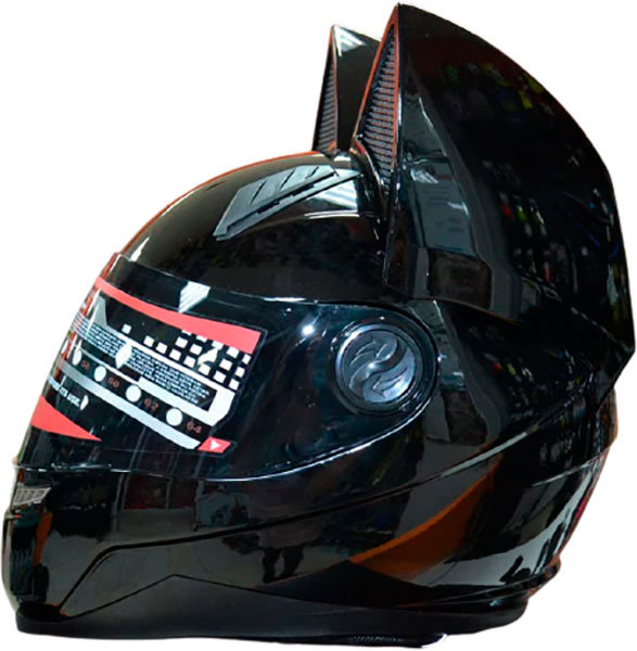 Мотошлем Nitrinos Neko Black