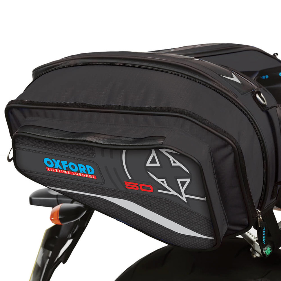 Мотосумка боковая Oxford X50 Panniers 50 л Black (OL105)