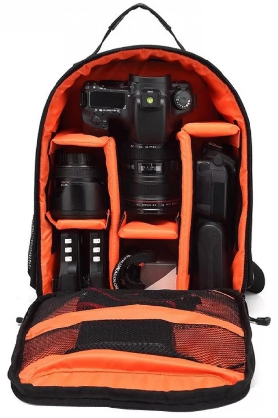 Рюкзак для фотоаппарата Huwang DAC-3461E Black/Orange (32734)