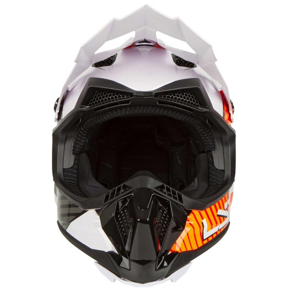 Мотошлем LS2 MX700 Subverter Astro Gloss White/Orange