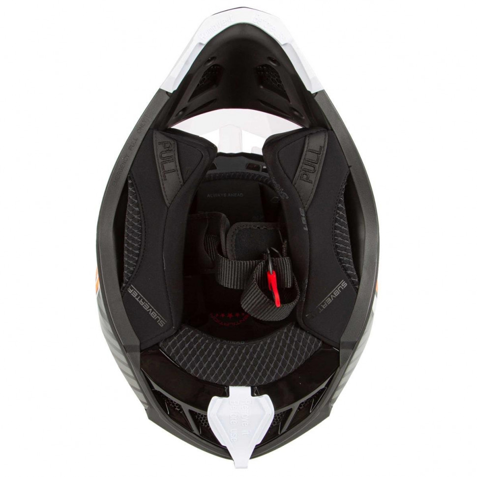 Мотошлем LS2 MX700 Subverter Astro Gloss White/Orange