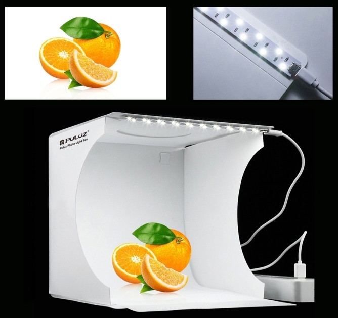 Фотобокс с подсветкой Puluz PU5021 LED 24x23x22 см.