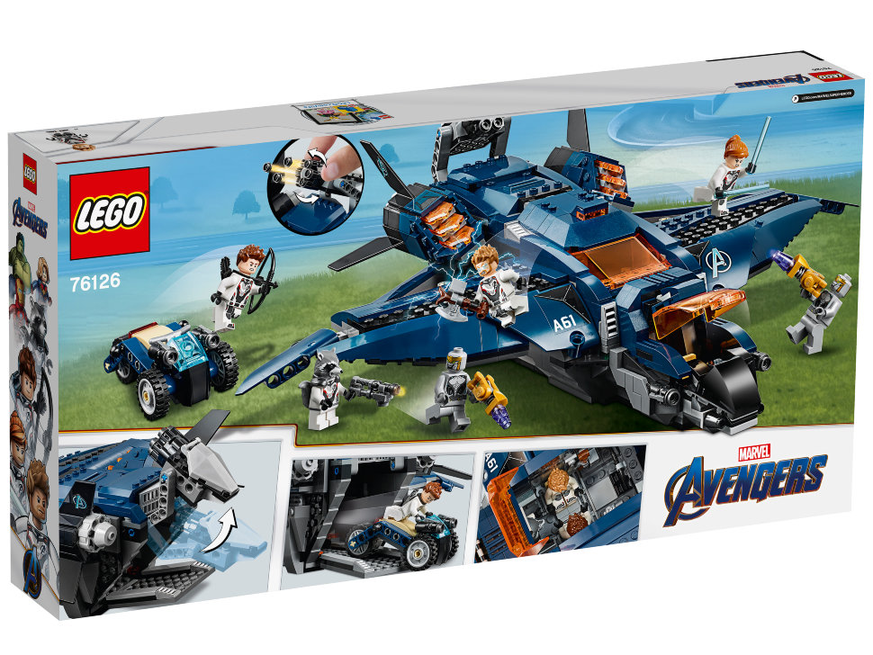 Конструктор Lego Super Heroes: модернизированный квинджет Мстителей (76126)