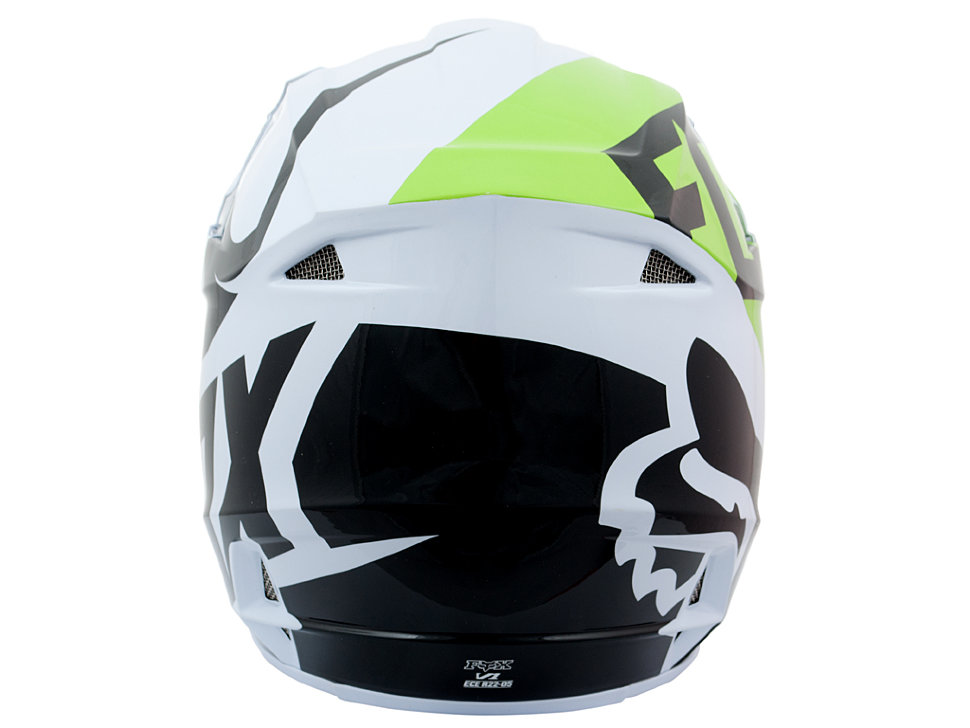 Мотошлем Fox V1 Sayak Helmet Ece White-Black/Green