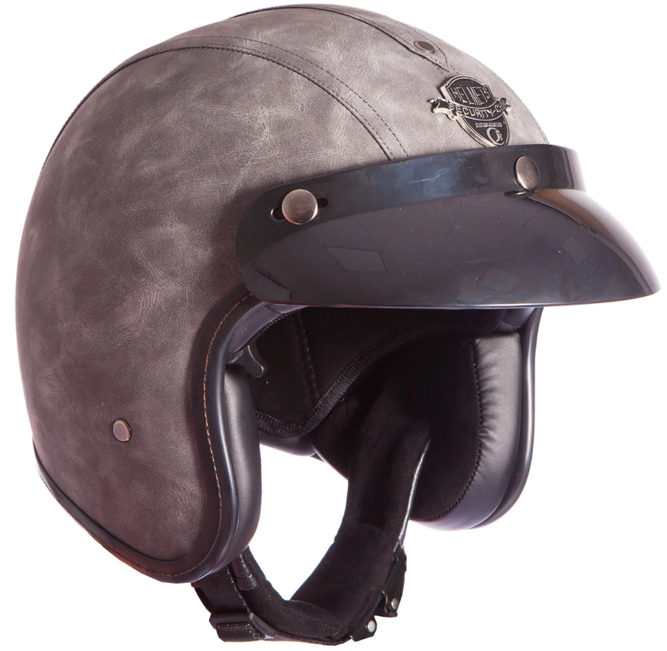 Мотошлем для чоппера Vintage Gray (VIN-3)