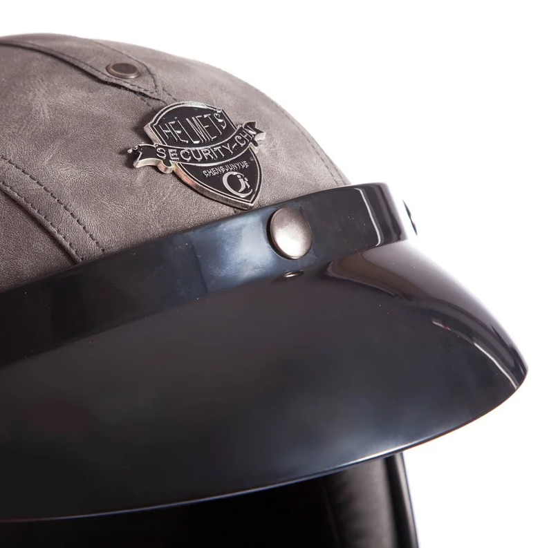 Мотошлем для чоппера Vintage Gray (VIN-3)