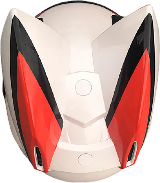 Мотошлем Nitrinos Neko White/Red/Black