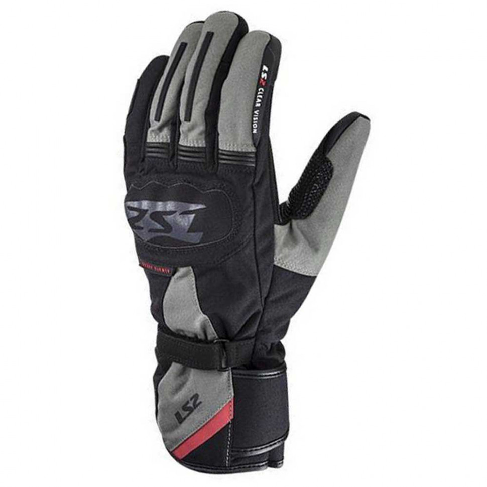 Моторукавиці чоловічі LS2 Snow Man Gloves Black Grey