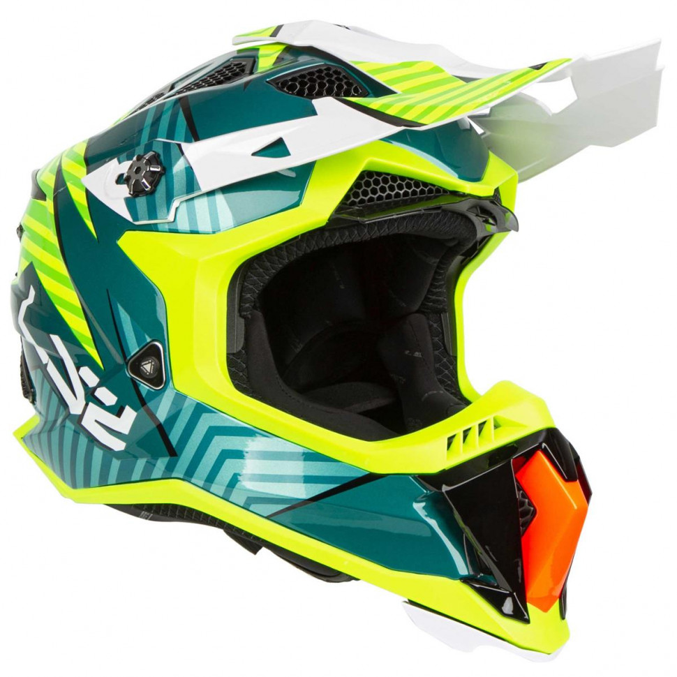 Мотошлем LS2 MX700 Subverter Astro Gloss Cobalt/H-V Yellow