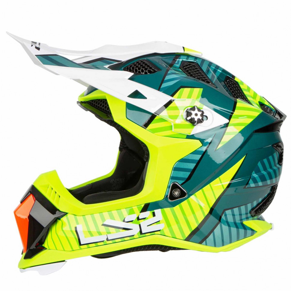 Мотошлем LS2 MX700 Subverter Astro Gloss Cobalt/H-V Yellow