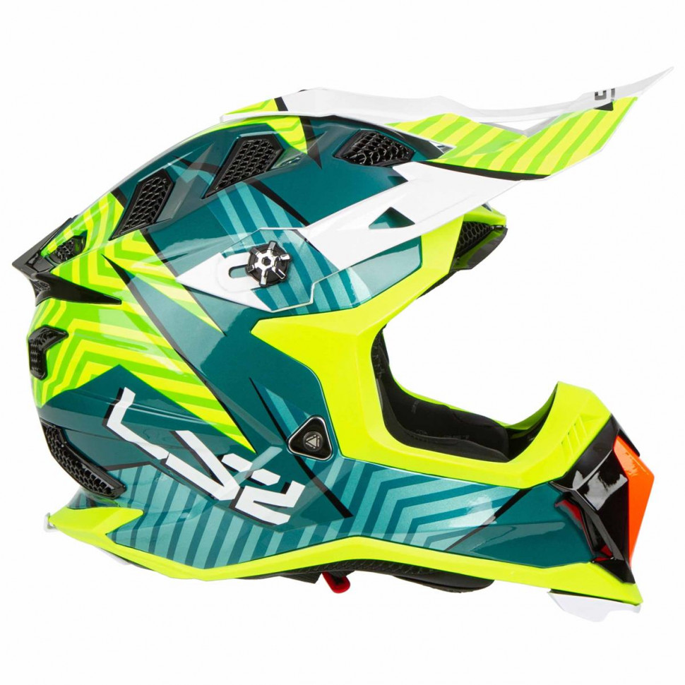 Мотошлем LS2 MX700 Subverter Astro Gloss Cobalt/H-V Yellow