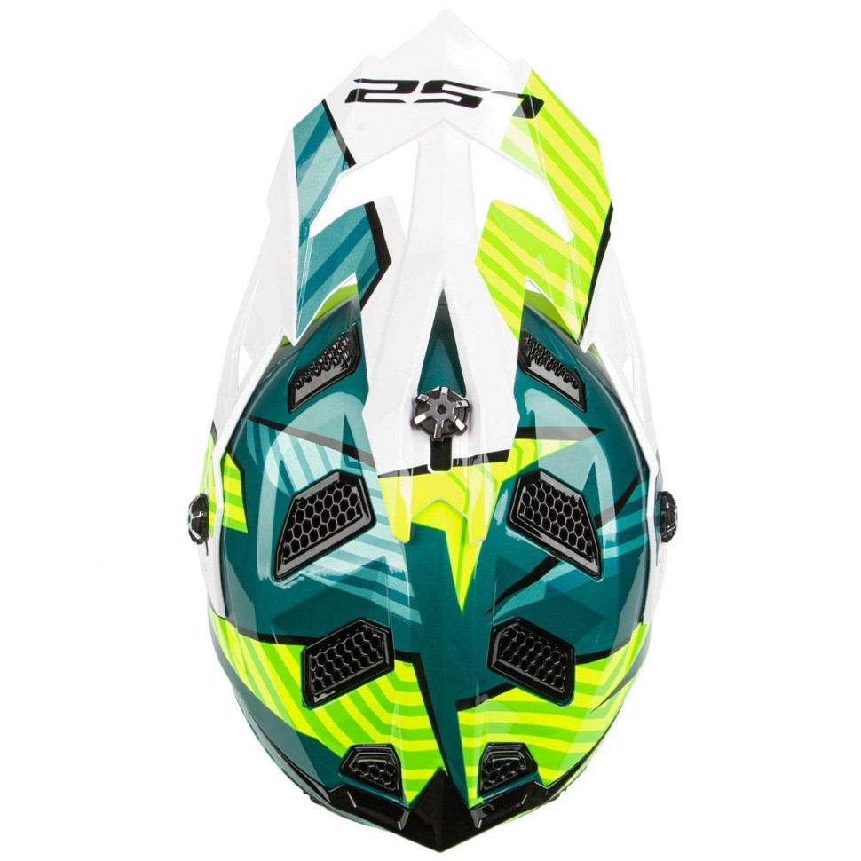 Мотошлем LS2 MX700 Subverter Astro Gloss Cobalt/H-V Yellow