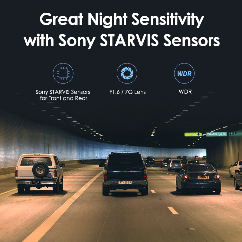 Видеорегистратор Viofo A229 Duo 2K + 2К c GPS и камерой заднего вида